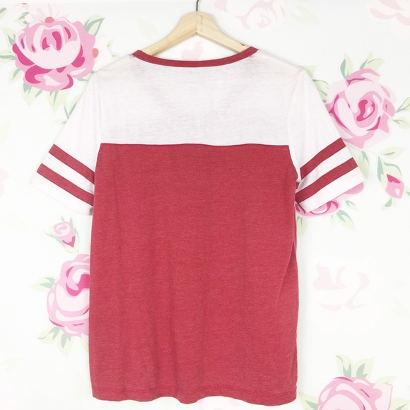 Tommy Hilfiger Red Stripe V Neck Shirt S - Picture 3 of 6